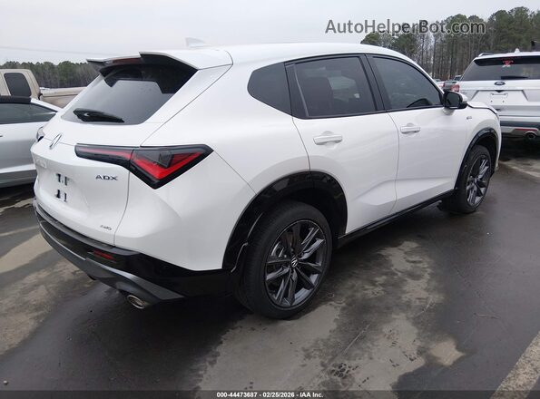 3HDSA2H56SM701397 2025 ACURA ADX White Trasero derecho