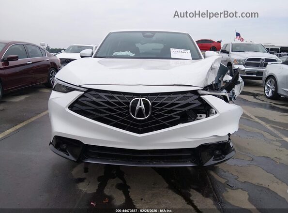 3HDSA2H56SM701397 2025 ACURA ADX White Vista del cuadro de instrumentos