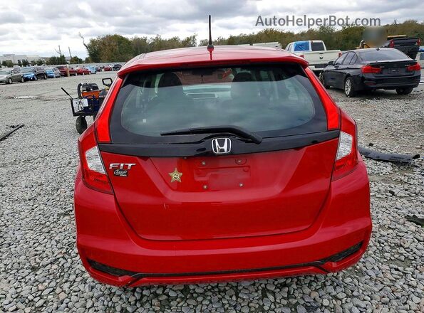 3HGGK5H46KM706162 2019 HONDA FIT Red უკანა ხედი