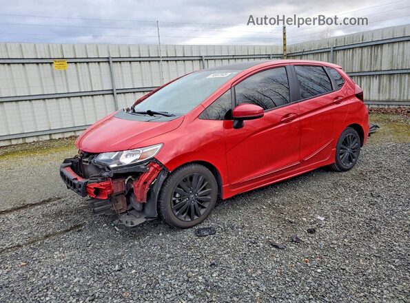 3HGGK5H68JM711086 2018 HONDA FIT Красный Передняя левая четверть