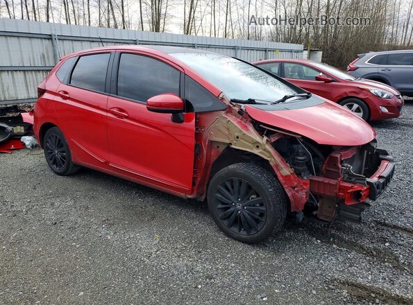 3HGGK5H68JM711086 2018 HONDA FIT Красный Передняя правая четверть