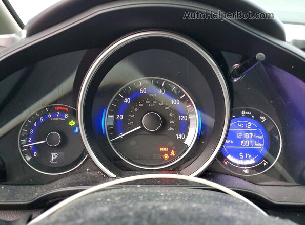 3HGGK5H68JM711086 2018 HONDA FIT Красный Вид щитка приборов