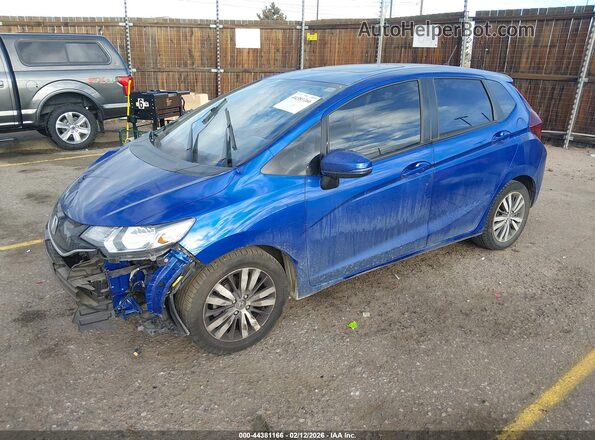 3HGGK5H83HM705580 2017 HONDA FIT Синий Передняя левая четверть