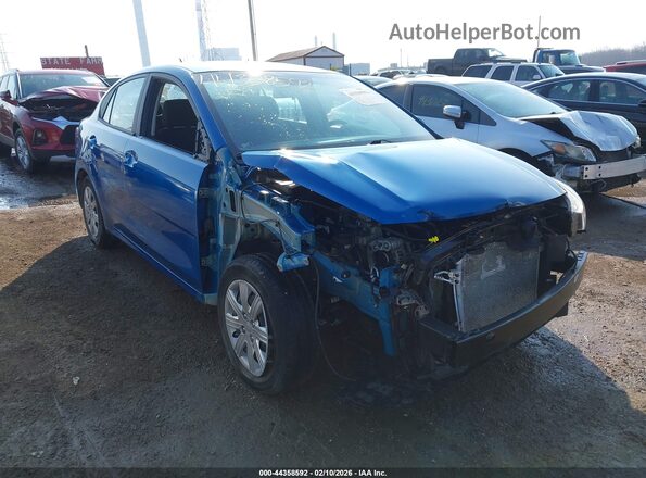 3KPA24AD0ME429823 2021 KIA RIO Синий Передняя правая четверть
