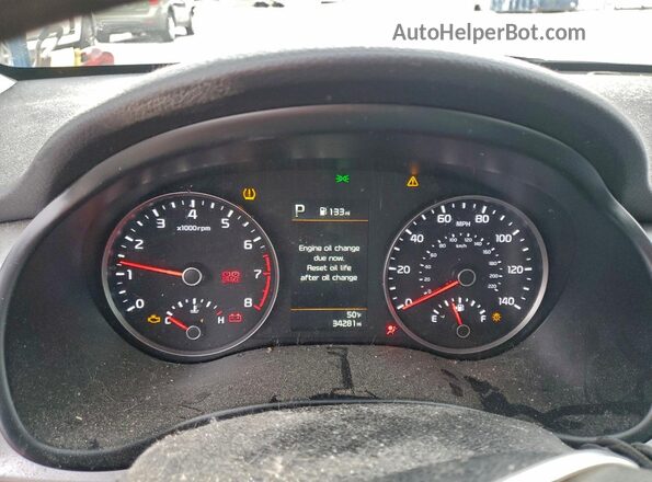 3KPA24AD1PE557654 2023 KIA RIO Blue Vista del cuadro de instrumentos