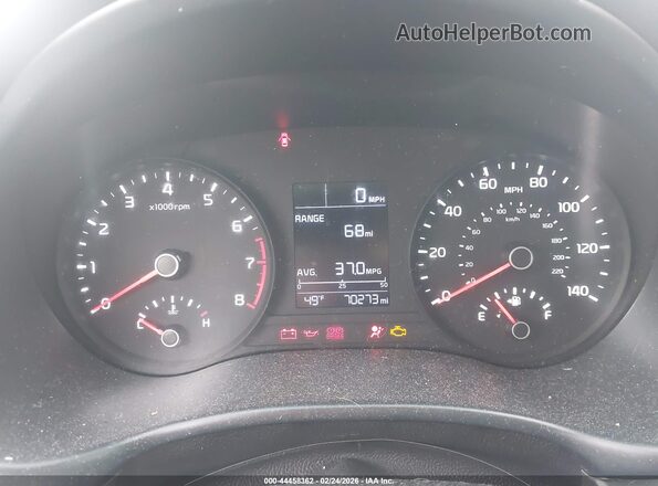 3KPA24AD4LE359516 2020 KIA RIO Silver Widok tylnych siedzeń