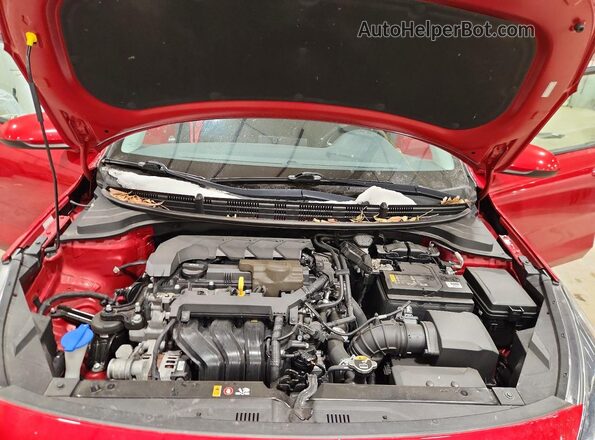 3KPA24AD4ME384935 2021 KIA RIO Red Widok wnętrza z tyłu