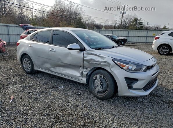 3KPA24AD7ME423002 2021 KIA RIO Silver Передня права чверть