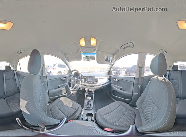 3KPA25AB7JE087576 2018 KIA RIO Black Widok naklejki z numerem VIN