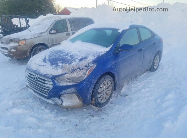 3KPC24A31JE005336 2018 HYUNDAI ACCENT Синий Передняя левая четверть