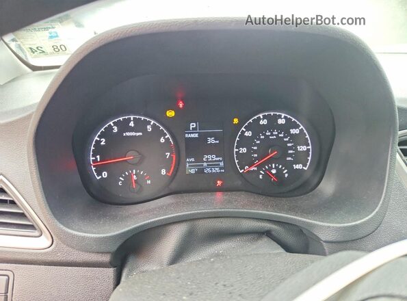 3KPC24A31JE020385 2018 HYUNDAI ACCENT Серый Вид щитка приборов