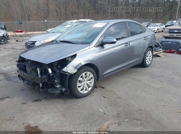 3KPC24A35KE041791 2019 HYUNDAI ACCENT Gray Առջևի ձախ երեք քառորդ տեսարան