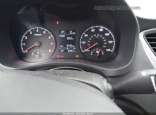 3KPC24A38KE087437 2019 HYUNDAI ACCENT Красный Вид задних сидений