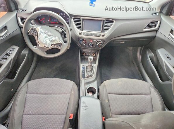 3KPC24A3XKE087830 2019 HYUNDAI ACCENT Charcoal Dashboard view