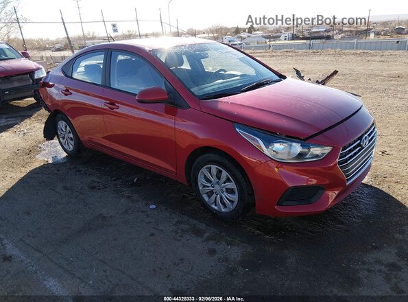 3KPC24A66LE125985 2020 HYUNDAI ACCENT Красный Передняя правая четверть