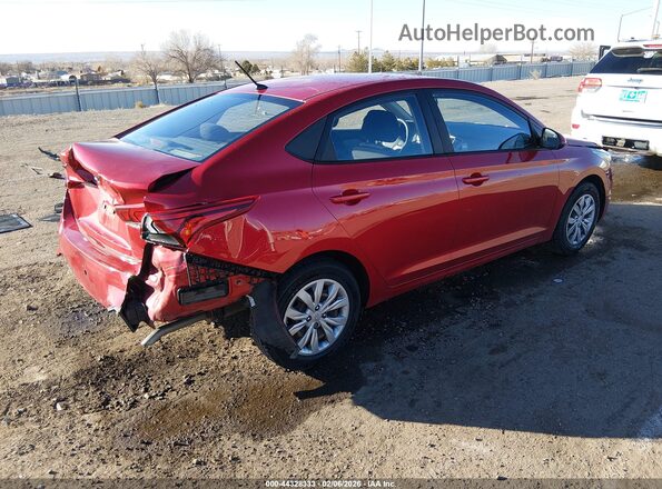 3KPC24A66LE125985 2020 HYUNDAI ACCENT Красный Задняя правая четверть