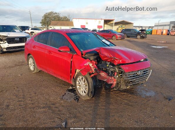 3KPC24A68NE156576 2022 HYUNDAI ACCENT Красный Передняя правая четверть