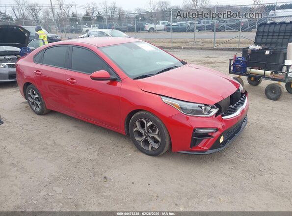 3KPF24AD3ME340365 2021 KIA FORTE Красный Передняя правая четверть