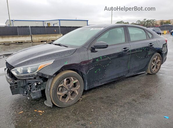 3KPF24AD6KE029915 2019 KIA FORTE Черный Передняя левая четверть