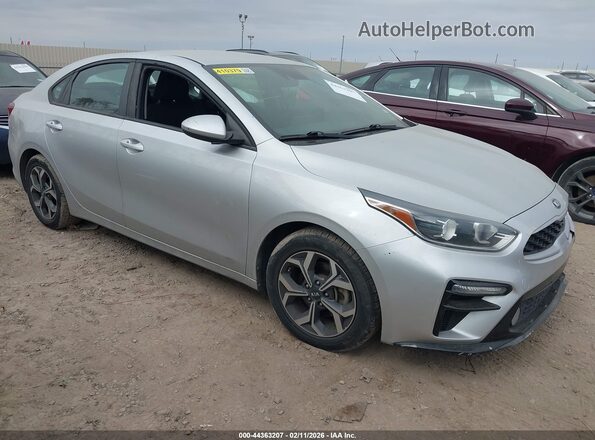 3KPF24AD7KE051907 2019 KIA FORTE Серебряный Передняя правая четверть