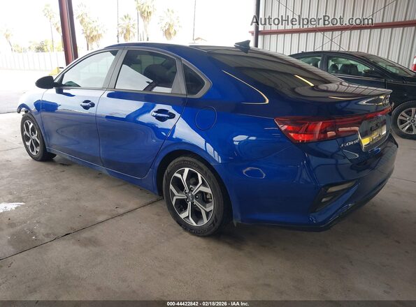 3KPF24AD7ME396325 2021 KIA FORTE Синий Задняя левая четверть