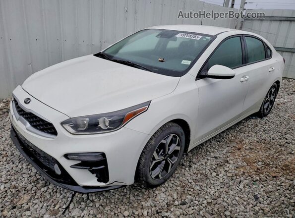 3KPF24ADXKE112134 2019 KIA FORTE Белый Передняя левая четверть