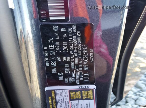 3KPF24ADXPE596975 2023 KIA FORTE Серый Вид подкапотного пространства
