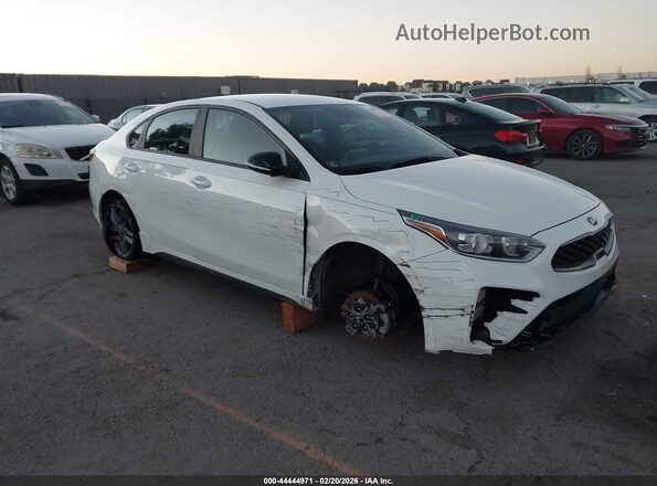 3KPF34AD0ME286763 2021 KIA FORTE Белый Передняя правая четверть