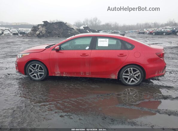 3KPF34AD5KE016747 2019 KIA FORTE Красный Вид задней части салона