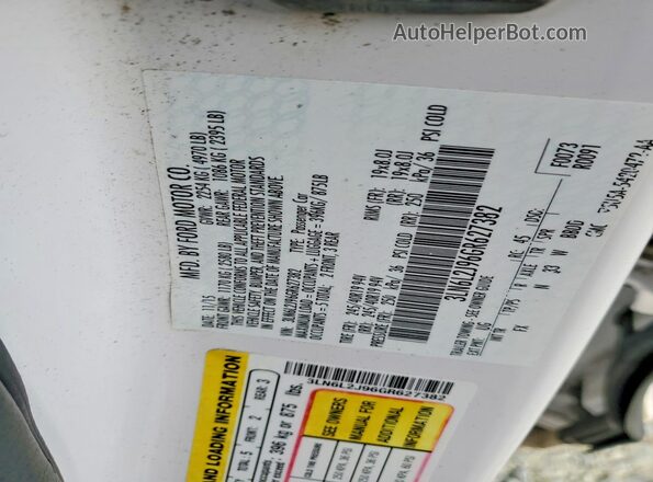 3LN6L2J96GR627382 2016 LINCOLN MKZ Белый Вид подкапотного пространства