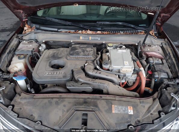 3LN6L2LU0GR626083 2016 LINCOLN MKZ HYBRID Brown Widok z tyłu