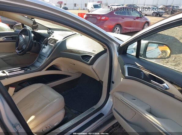 3LN6L2LU1GR625749 2016 LINCOLN MKZ HYBRID Серебряный Вид салона спереди