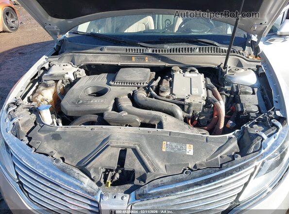 3LN6L2LU1GR625749 2016 LINCOLN MKZ HYBRID Серебряный Вид сзади