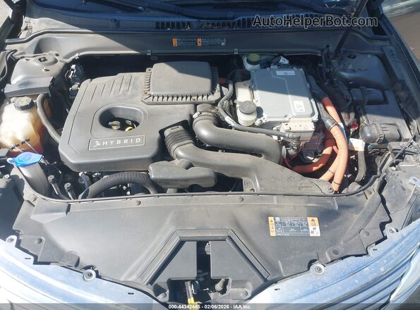 3LN6L2LU5GR624927 2016 LINCOLN MKZ HYBRID Gray Widok z tyłu