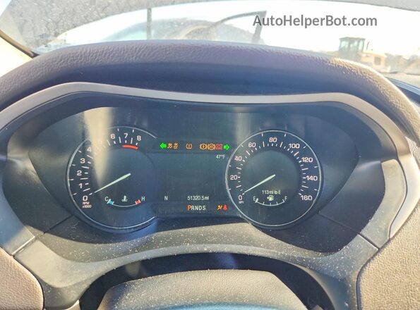 3LN6L5F96HR663553 2017 LINCOLN MKZ Blue Vista del cuadro de instrumentos