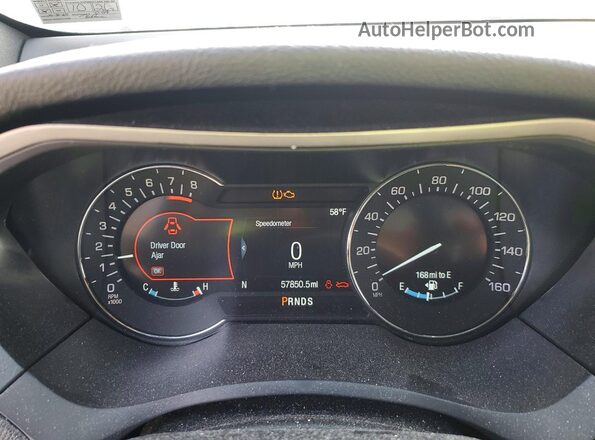 3LN6L5F97LR605492 2020 LINCOLN MKZ White Widok zestawu wskaźników