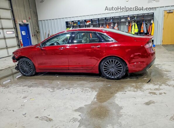 3LN6L5MU0HR657271 2017 LINCOLN MKZ Red Trasero izquierdo