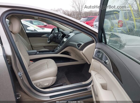3LN6L5MUXJR605474 2018 LINCOLN MKZ HYBRID Beige Widok wnętrza z przodu