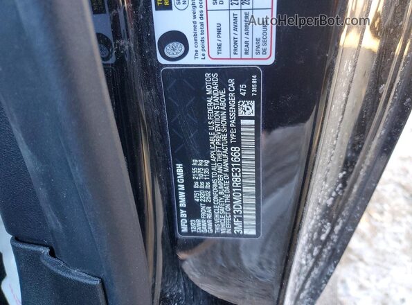 3MF13DM01R8E31668 2024 BMW M2 Black Widok komory silnika
