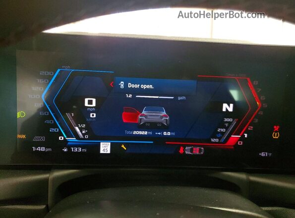 3MF13DM02P8C99484 2023 BMW M2 Silver Вид щитка приладів
