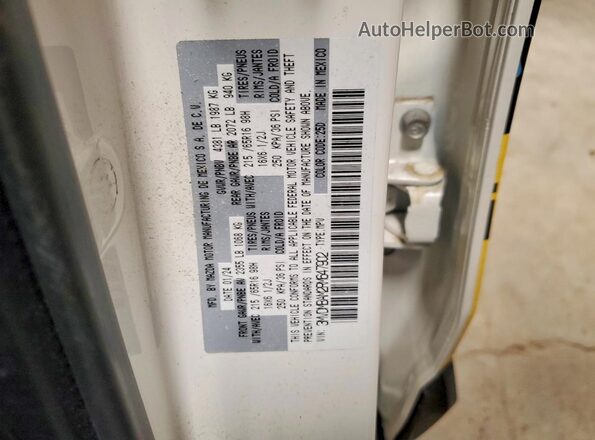 3MVDMBAM2RM647902 2024 MAZDA CX-30 White Vista de la etiqueta del VIN
