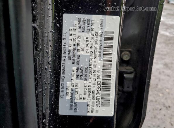 3MVDMBCL7MM268343 2021 MAZDA CX-30 Black VIN sticker view
