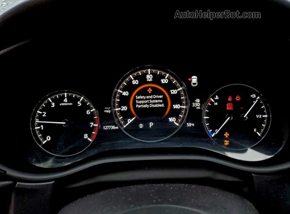 3MVDMBCL7MM268343 2021 MAZDA CX-30 Black Instrument cluster view