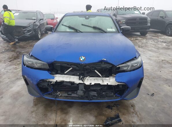 3MW49FF08R8D96194 2024 BMW M3 Blue Widok wnętrza z tyłu