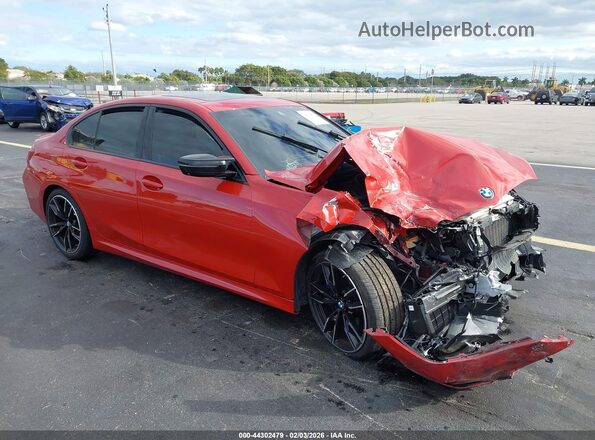 3MW49FS09R8E44761 2024 BMW M3 Красный Передняя правая четверть