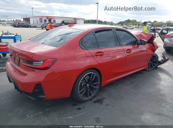 3MW49FS09R8E44761 2024 BMW M3 Красный Задняя правая четверть