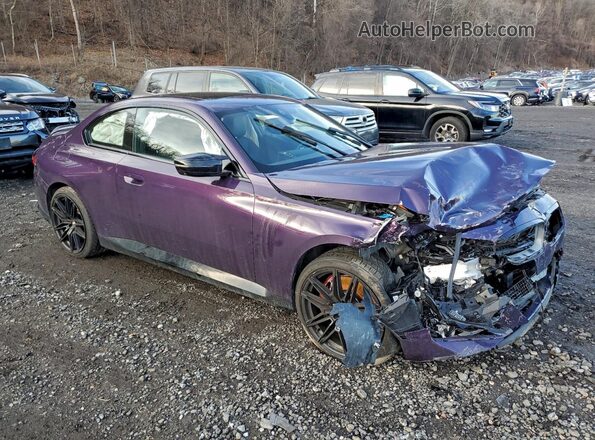 3MW53CM07R8E36935 2024 BMW M2 Purple წინა მარჯვენა