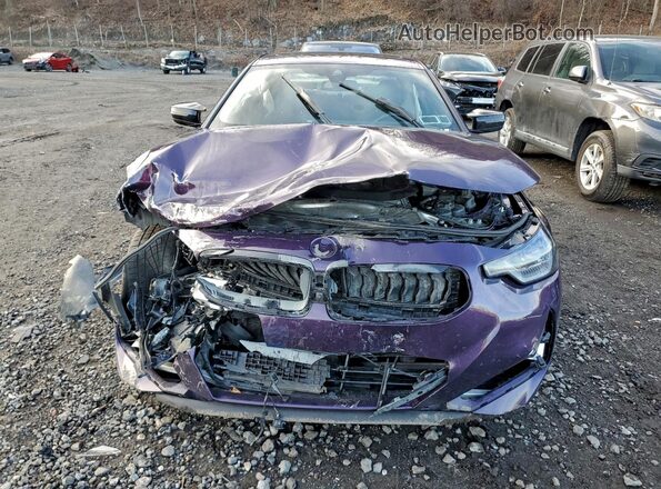 3MW53CM07R8E36935 2024 BMW M2 Purple წინა ხედი