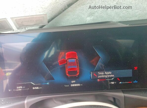 3MW69FT01S8F44379 2025 BMW M3 Red Vista del cuadro de instrumentos