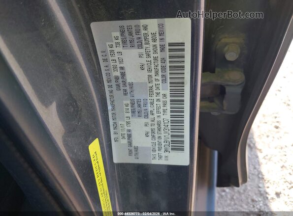 3MYDLBYV1JY314107 2018 TOYOTA YARIS IA Gray Widok komory silnika